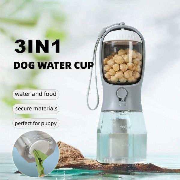 Dog Water, Food ,Garbage Bag Three-in-one