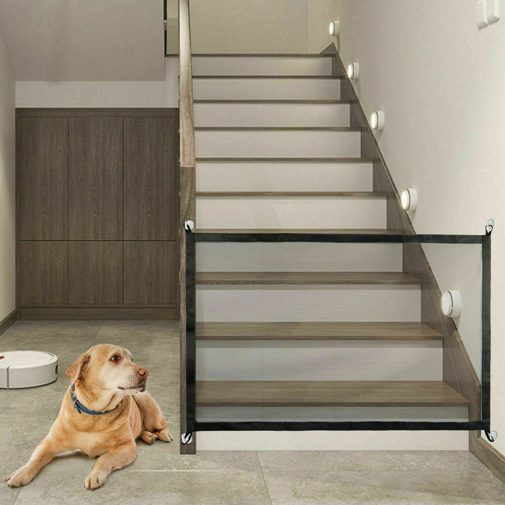 Safety Gate Mesh Fence Magic Portable Guard Net Stairs Doors